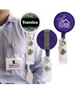 Badge holders with label custom branding
