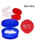 Brandable Round Plastic Pill Case