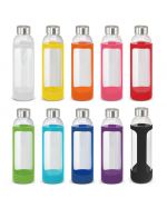 Branded Glass Bottles in Silicone Sleeves