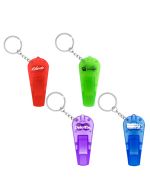 Red LED and Whistle Keychain lights