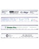 White Maxi 30cm Branded Rulers