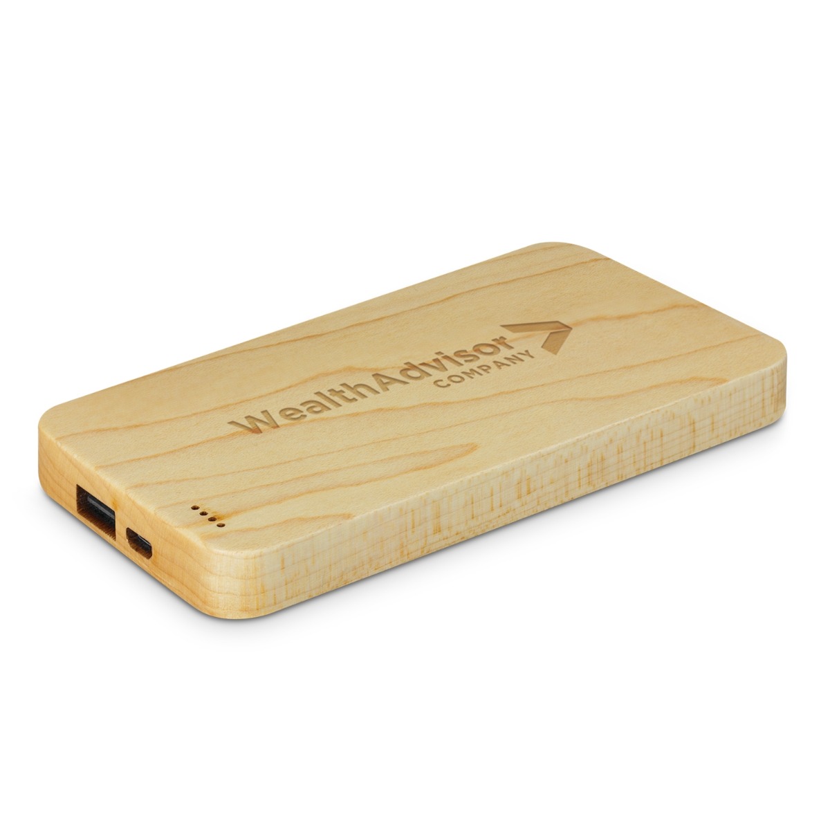 powerbank with wooden exterior