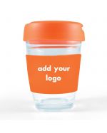 345ml Ultra Glass Coffee Cups Branded