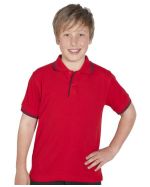 Contrast Kids Embroidered Polo Shirts