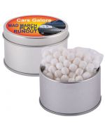 Peppermints in Silver 2 Piece Round Tin 