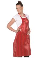 Striped Bib Embroidered Aprons